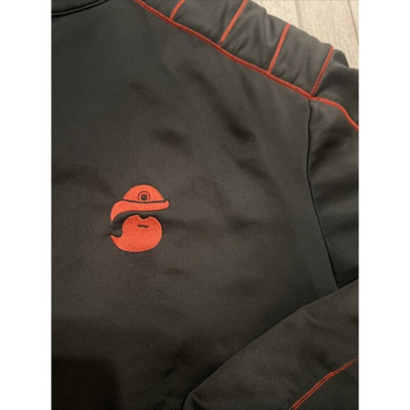 Rare Nike Golf Sweater Jacket Men XL Black Red 1/4 Zip Pullover Dri Fit tiger - Picture 3 of 7